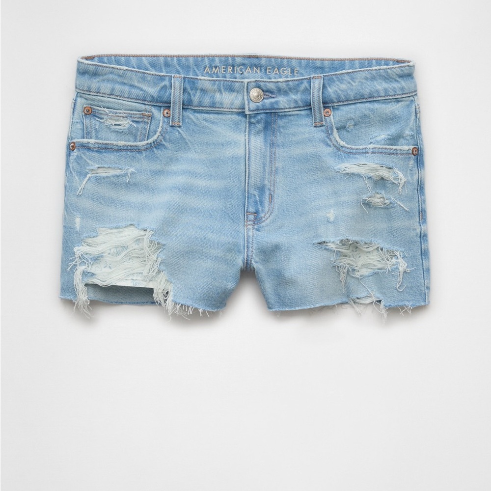 AMERICAN EAGLE Perfect Shortie Stretch Denim Shorts (00) NWT